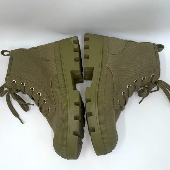 Universal Thread Green Combat/Chunky Boots - Picture 6 of 7